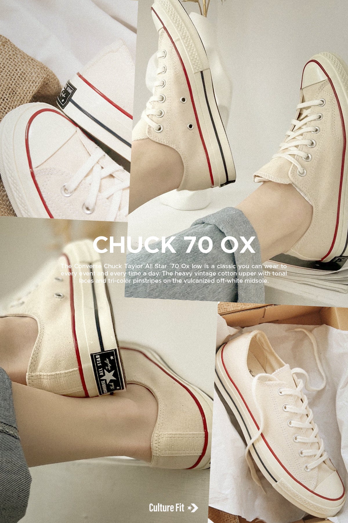 CONVERSE CHUCK 70 OX CREAM