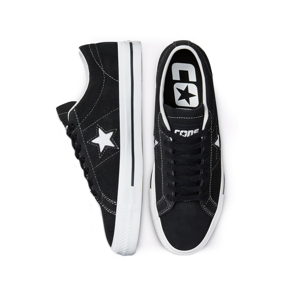 CONVERSE ONE STAR PRO SUEDE OX BLACK